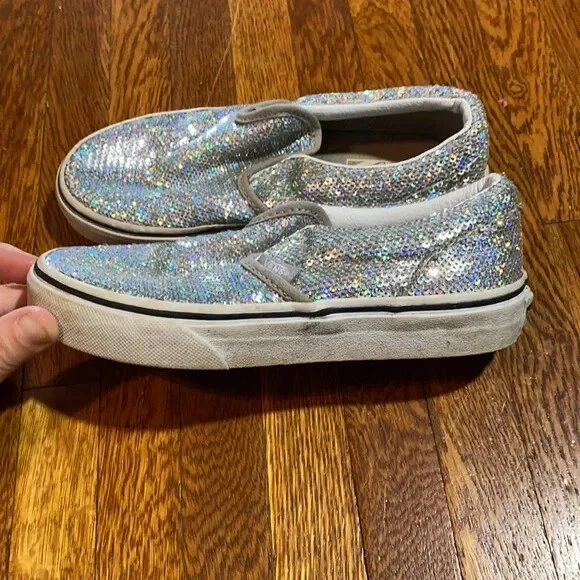 Holographic vans slip clearance ons