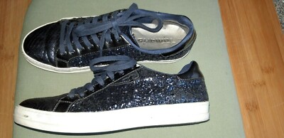 Tamaris blau, Glitzer und glänzend, 38