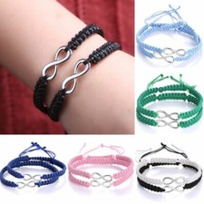 2pc Infinity Love Bracelet Set Couple Best Friend Friendship Sister Husband Wife