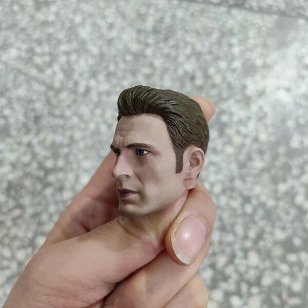1:6 Captain Chris Evans Head Sculpt Carved For 12" HT Action Figure Body - Image 3 of 4