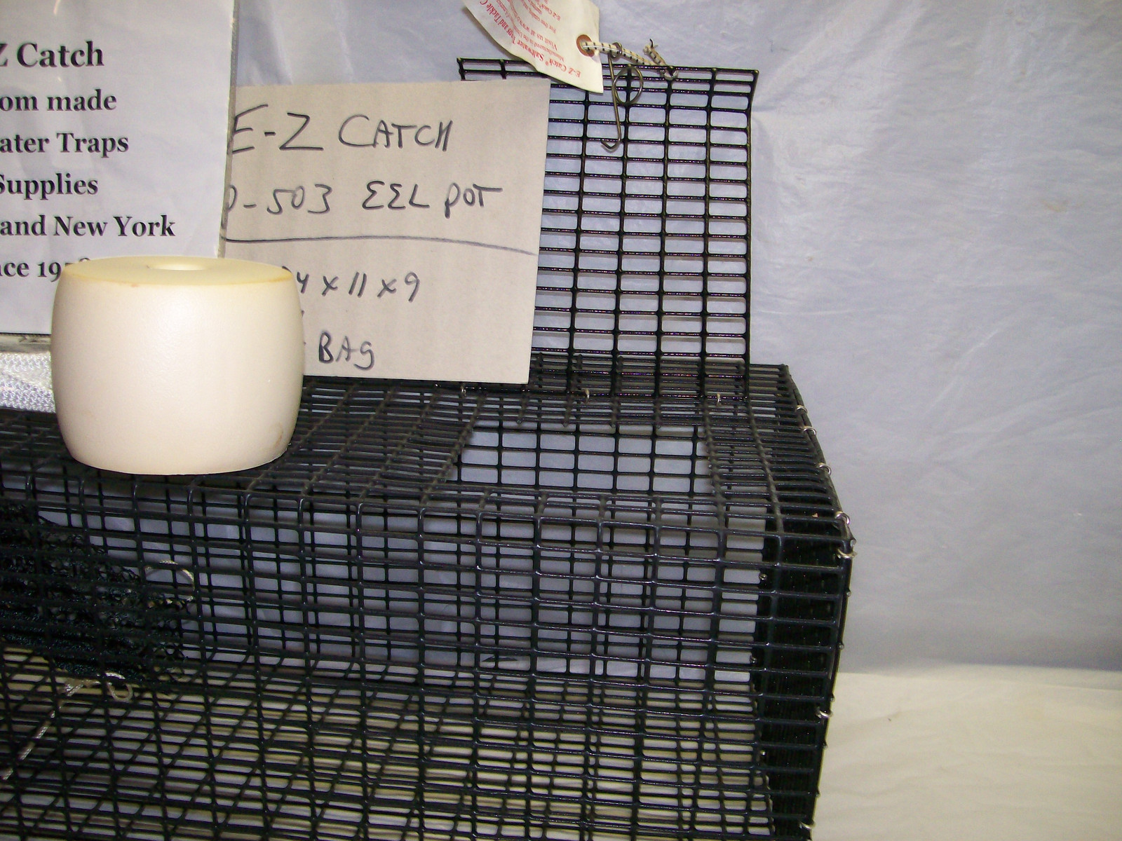 EZ Catch Custom Commercial Eel Pot, Trap, Buoy & Rope PVC Coated Ready