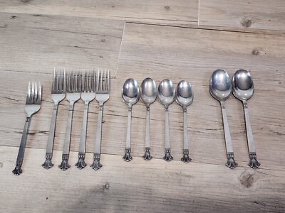 Ekco Eterna Bryn Mawr Stainless Flatware 11 Total