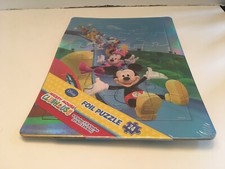 Mickey Mouse Clubhouse 24 Piece Foil Tray Puzzle New Sealed Disney Junior