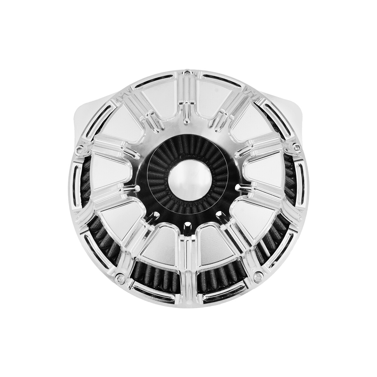 Chrome Air Filter Cleaner Grey Intake For Harley Dyna Wide Super Glide 2000-2017