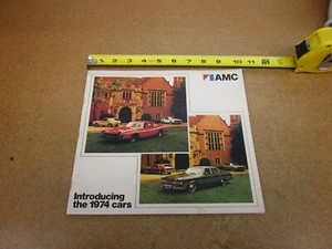 1974 AMC Full Line Javelin Gremlin Hornet Ambassador sales brochure 32 pg