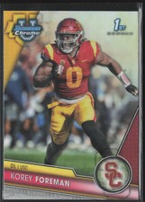 Korey Foreman 2023 Bowman University Chrome #190 Base Refractor
