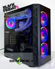 New Built Gaming Pc Desktop Computer Intel i7 GTX 1660-SSD RAM Liquid Cooler CPU