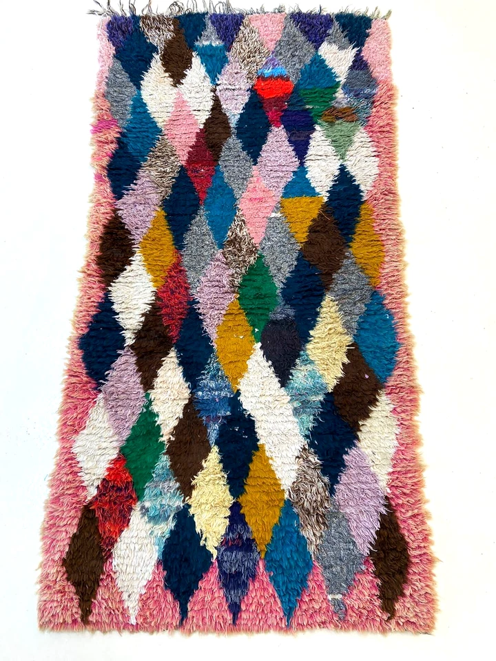 Alfombra de área Farmhouse Runner Southwestern colorido diamante entrada pasillo 3x6 pies Foto 2 de 4