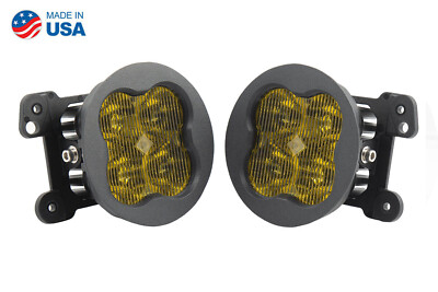 Yellow SS3 LED Fog Light Kit for Jeep Gladiator JT Overland/Rubicon