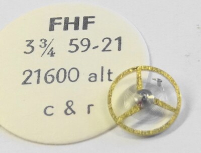Balancier Complet Pour Mouvement De Montre FHF 59-21 - Fréquence 21600 Alt/h - Neuf Sans étiquette, Marque Ebauche SA