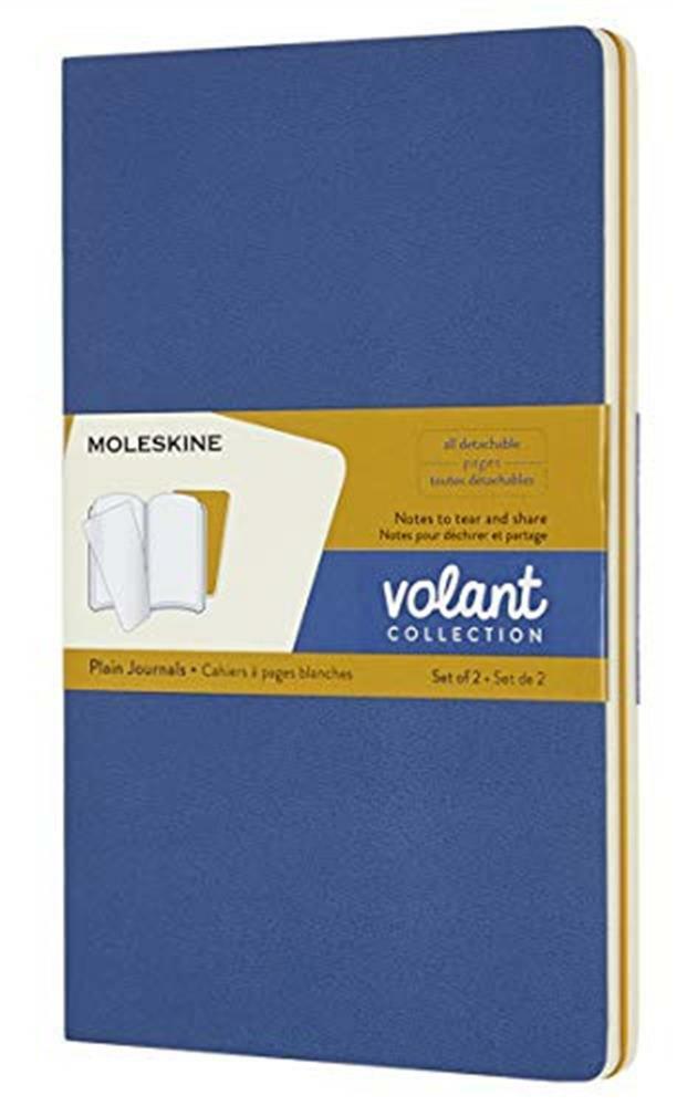 Cahier Volant Grand Format Blanc Bleu-Moutarde 2ex - AA.VV.