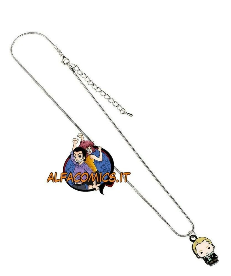 Harry Potter Collana Placcata Argento Draco Malfoy 100% Original The Carat Shop - Immagine 2 di 2