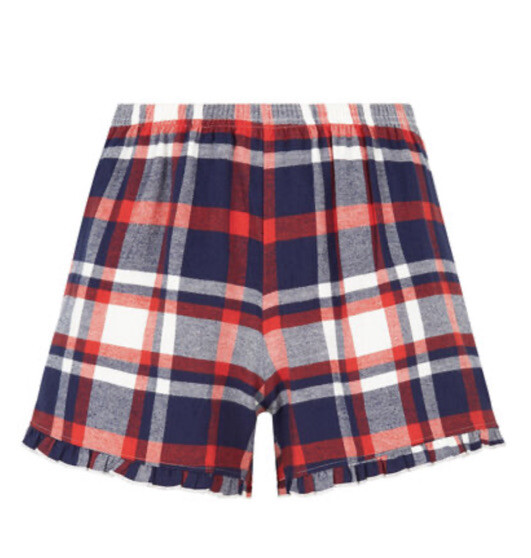 Bon Marche Mix & Match Check Cotton Nightwear Shorts Grill Hem Size 20/