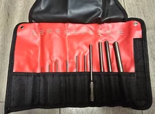 Mayhew PRO 11pc Metric Pilot / Roll Pin Punch Kit w/ Pouch USA #66263