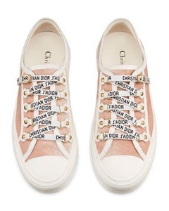 dior pink velvet sneakers
