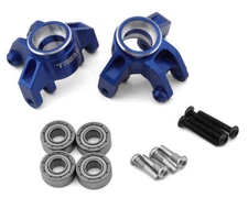 Treal Hobby Losi Mini LMT Aluminum Steering Knuckles (Blue) (2) [TLHTLMT18-07]