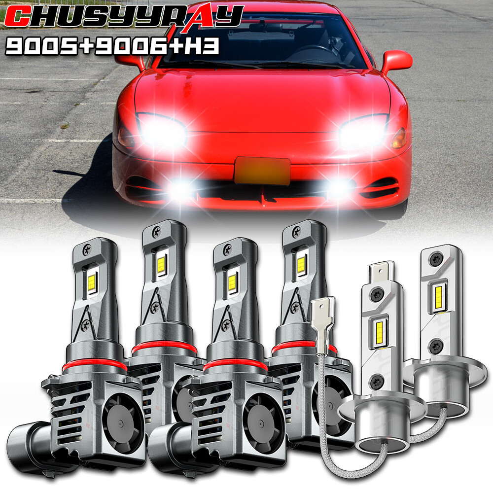 For Mitsubishi 3000GT 1994-1999 6000K LED Headlight Fog Light