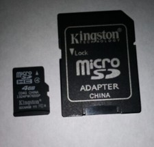 Kingston 4GB SD with adapter