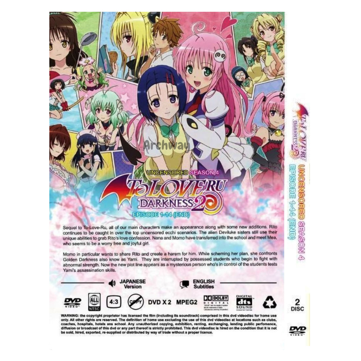 Anime DVD Uncensored Version To Love Ru Season 4 English Subtitle FREE  SHIPPING