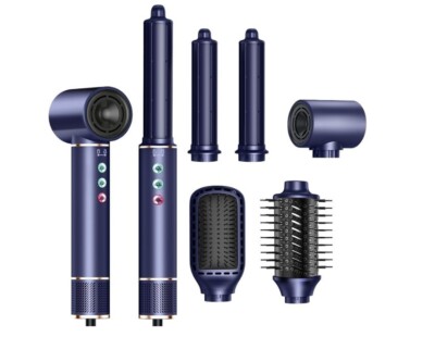 5 In 1 Ionic Hair Dryer - Styling Set Straightener Curler 110K RPM New