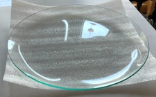 14"  FLAT BOTTOM CONVEX Glass with 1" rise , 1/8" Thick for Liquid Light Show