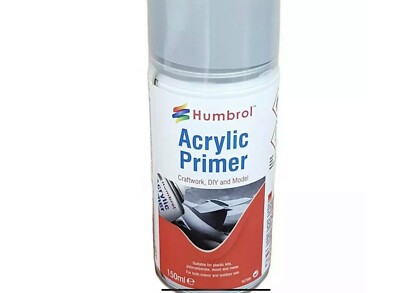 Humbrol Acryl Matt Sprühfarbe - No.1 Grau Grundierung - Modellbauer Sprühfarbe