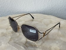 NEW YVES SAINT LAURENT YELLOW GOLD FRAME VINTAGE SUNGLASSES 6034 Y104 130