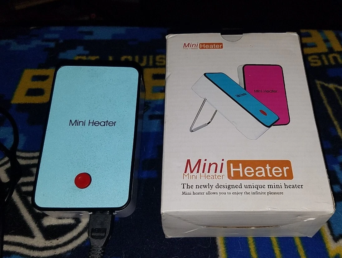 Mini Electric Desktop Heater♨️ WY-H1 size 50X74X121MM 220V 130W 315g Lt  Blue | eBay