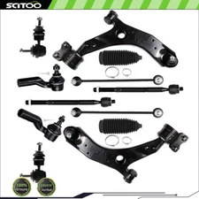 For 2004-2009 Mazda 3 Front Control Arm Suspension Tie Rod Replacement Sway Bar