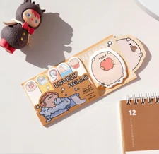 Cute piggy character Sticky Index Note Pad, For School, Office, Christmas Gift