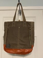 ESPRIT Borsa a mano marrone borsa con cerniera scomparti a scatto 14”w x14”h