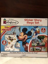 Colorforms Junior Mickey Sticker Story Mega Set Over 80 Colorforms NEW