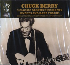 CHUCK BERRY - 5 CLASSIC ALBUMS PLUS BONUS SINGLES AND RARE TRACKS - 4 CD BOX SET