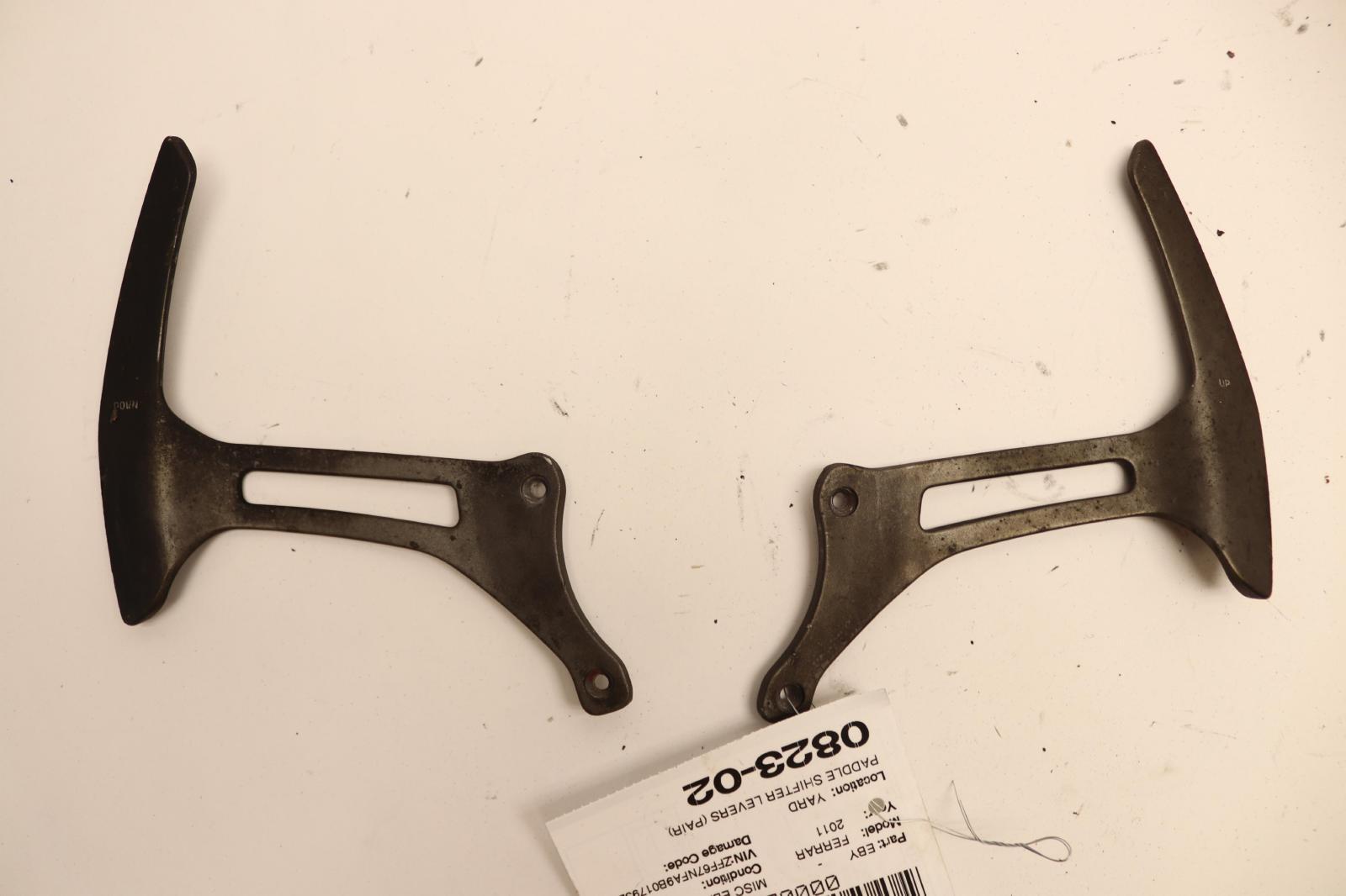 2010-2015 FERRARI 458 ITALIA SHIFT GEAR SHIFTER PADDLES LEVERS PAIR OEM