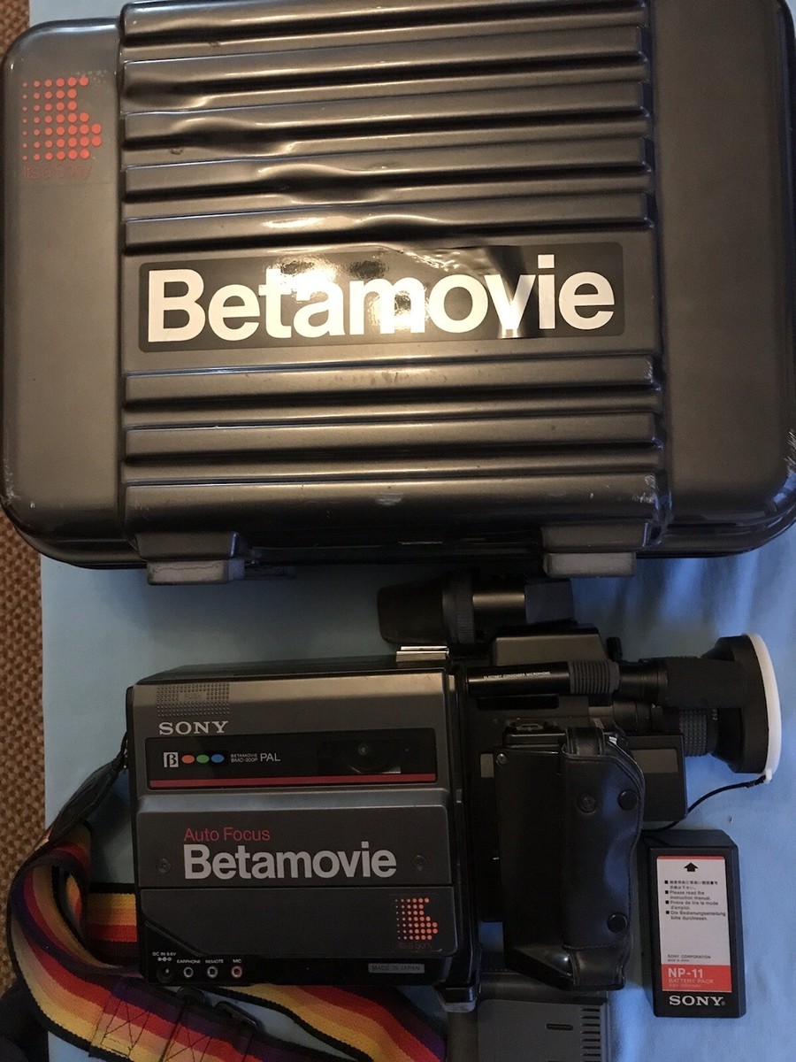 VERY RARE SONY BETAMOVIE BMC-200p A/F Betamax VIDEO CAMERA