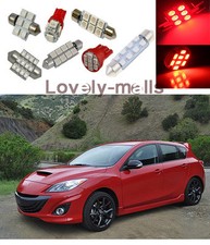 Red Led Lights Interior Package For Mazda 3 Mazdaspeed 3 2010-2013