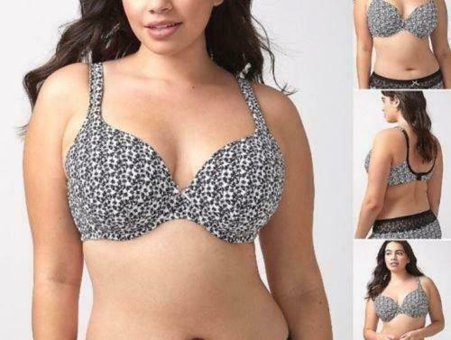 Lightly Lined Floral Cotton T-Shirt Bra 