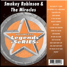 LEGEND SERIES Karaoke CDg 222 SMOKEY ROBINSON  THE MIRACLES,16 R B TRACKS NEW