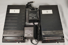 Lot 2 Audio Technica ATW-R03 Wireless Receiver Base Units w/ Power Adapter 1  3