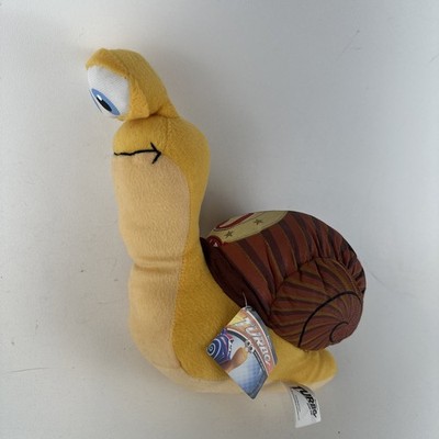 TURBO Racing Team Movie Snail Derby Hero 8'' Plush Kellytoy Dreamworks 2013 w/TAG