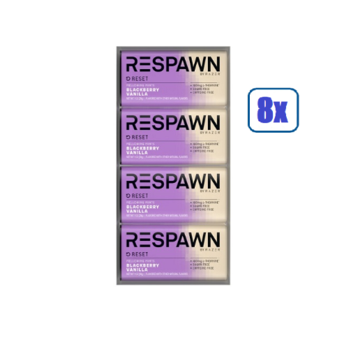 8x Packs by Razer RESET RESPAWN Blackberry Vanilla Sugar Free