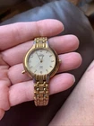 Vintage Timex Indiglo Quartz-gold tone loss-needs battery-as is