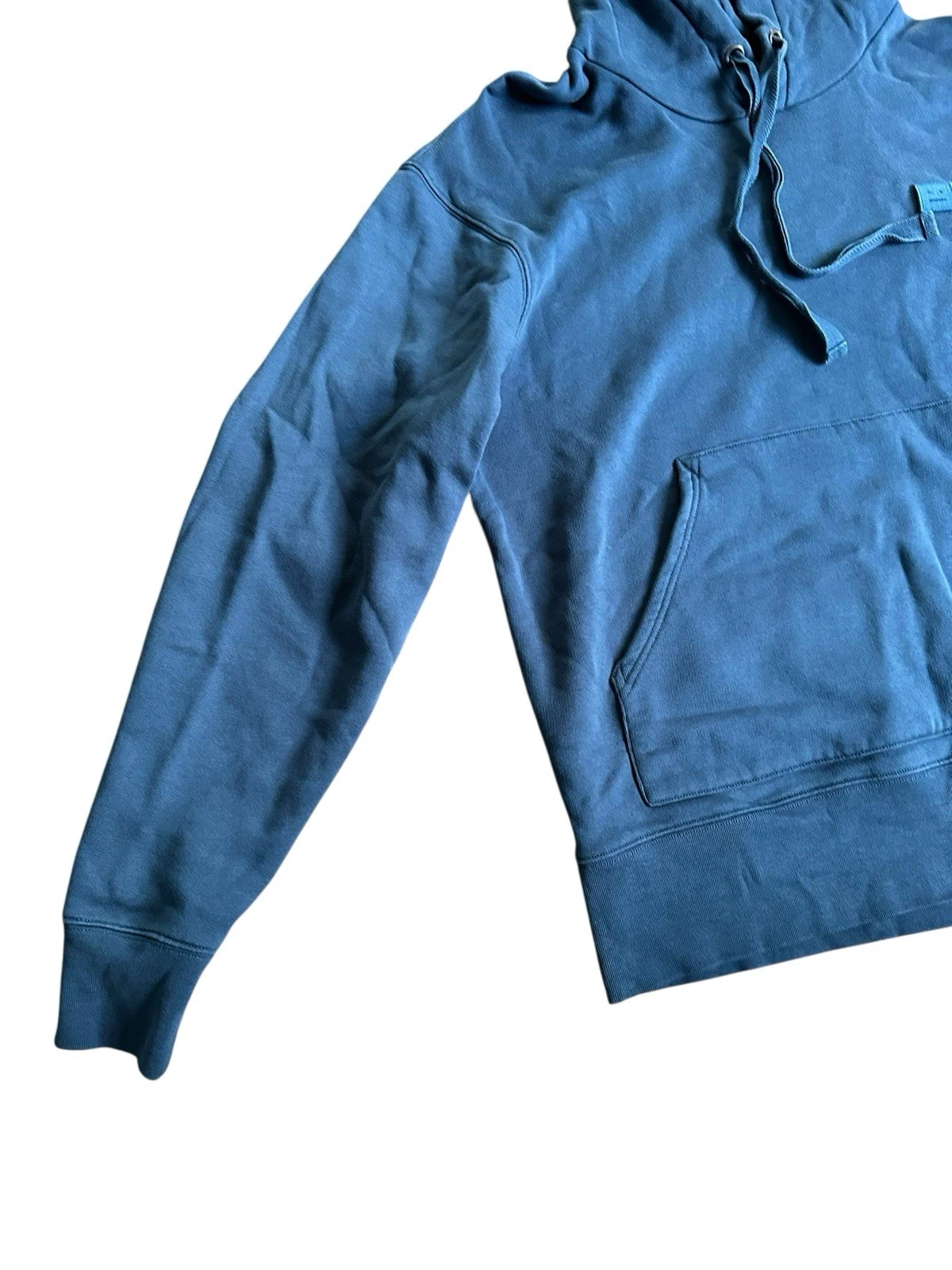 ACNE STUDIOS Felpa con Cappuccio Uomo Lavata Navy Manica Lunga Uomo Taglia L