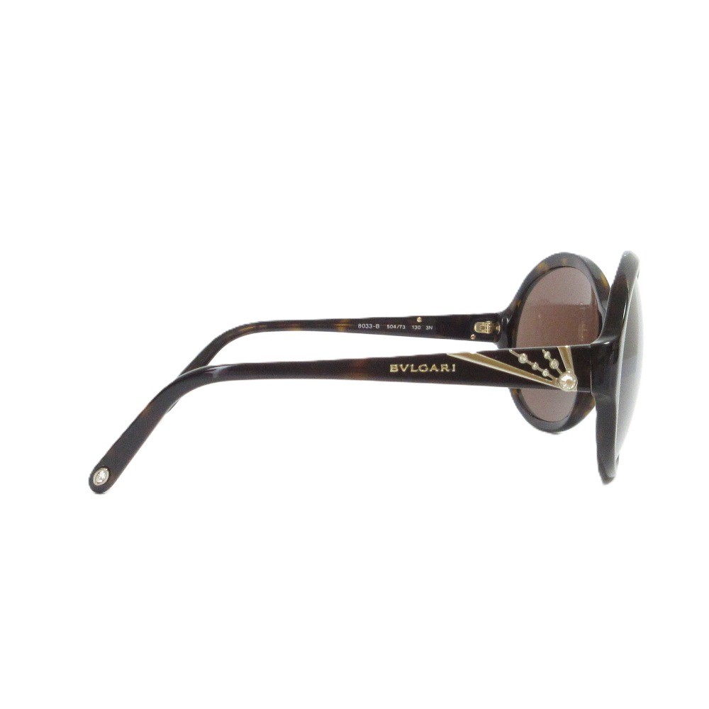 BVLGARI Marble Pattern Frame Oval Sunglasses 8033… - image 5
