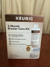 Keurig 3-Month Brewer Maintenance Kit Includes Descaling Solution Unopened New!