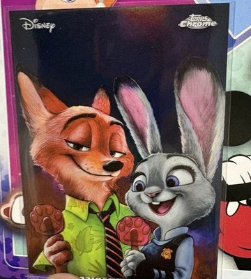 Topps Chrome 2026: Art of Disney, Zootopia Sketch AD-9 Nick/Judy Mulligan [SSP]