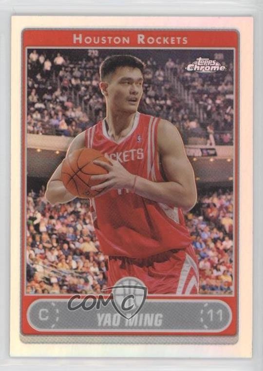 2006-07 Topps Chrome Refractor Yao Ming #44 HOF b8p