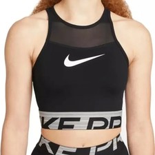 Nike Women's Pro Dri-FIT Cropped Graphic Training Shirt Size S