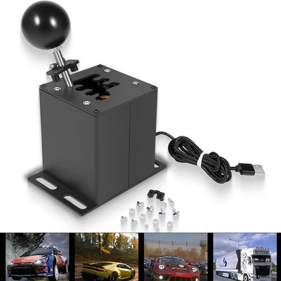 USB PC H Gear Shifter Sim Racing Game For Logitech G29 G27 G25 Thrustmaster GT
