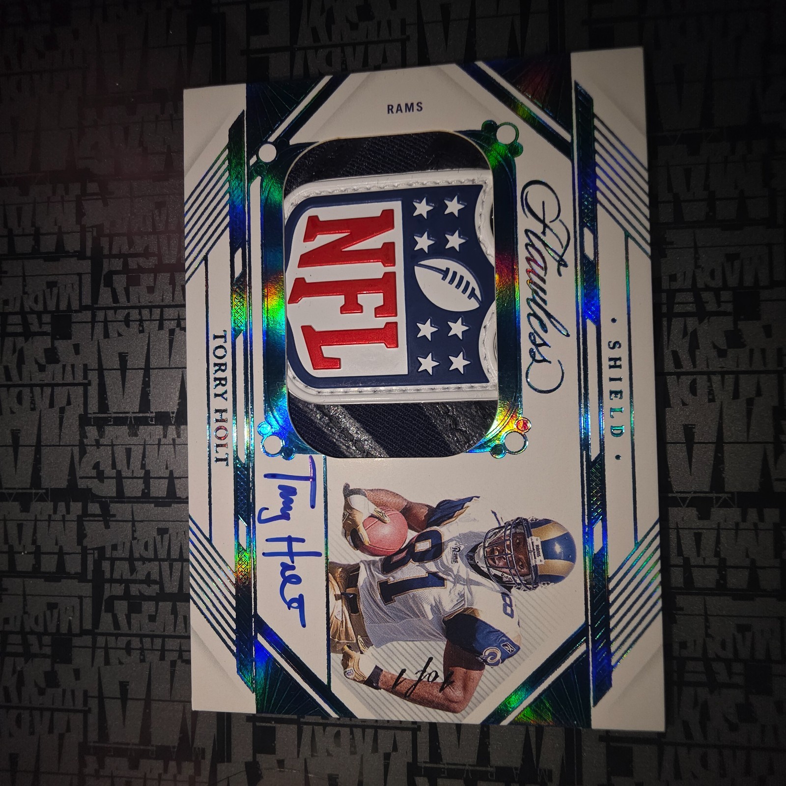 2024 Flawless NFL SHIELD of Torry Holt  1/1 view 3